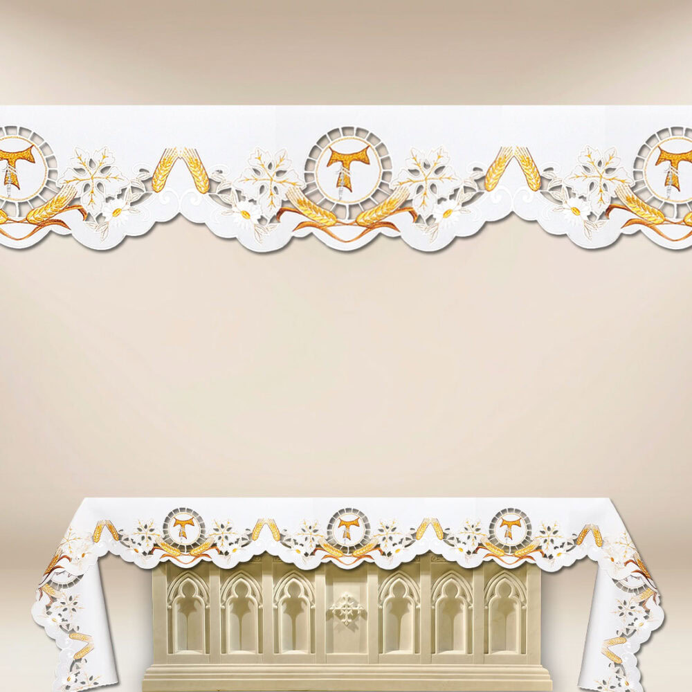 Nappe brodée Franciscaine