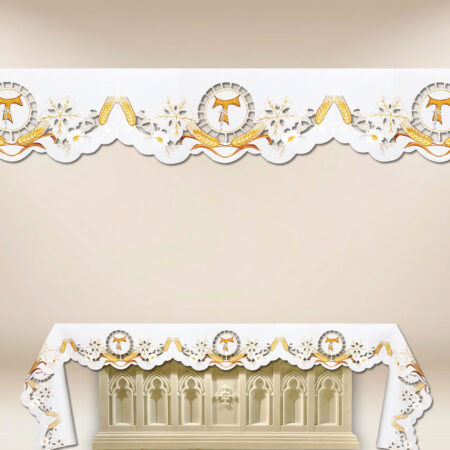 Nappe brodée Franciscaine