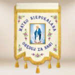Drapeau brodé Mère Immaculée