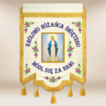 drapeau ecclésiastique Vierge Marie du Rosaire