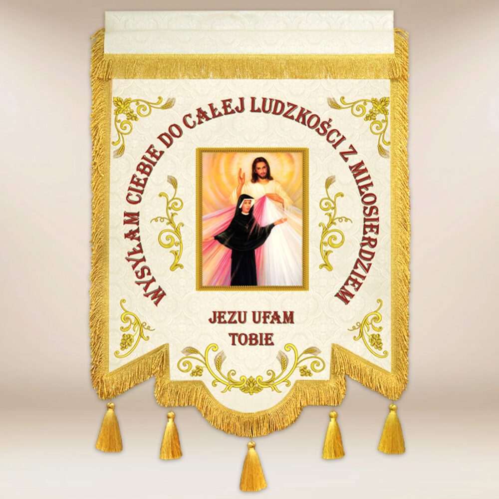 drapeau d'église Jésus Miséricordieux