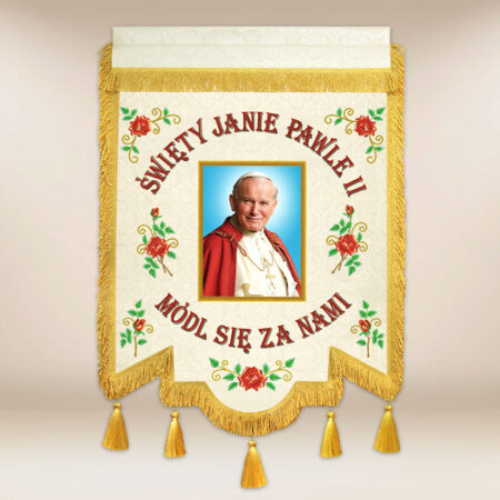 Drapeau d'église Saint Jean-Paul II