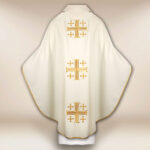 Chasuble brodée Croix de Jérusalem
