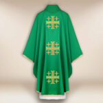 Chasuble brodée Croix de Jérusalem