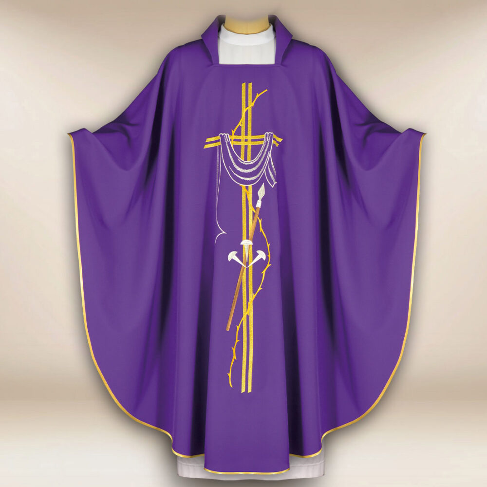 Chasuble brodée Pénitentiel