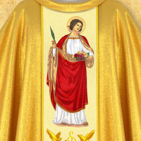 chasuble avec image brodée