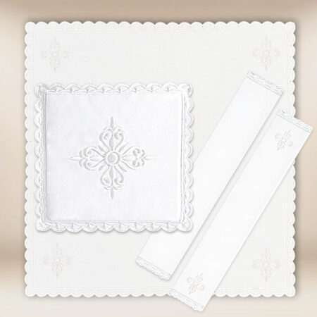 Linge de calice blanc