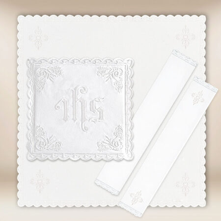 Linge de calice blanc