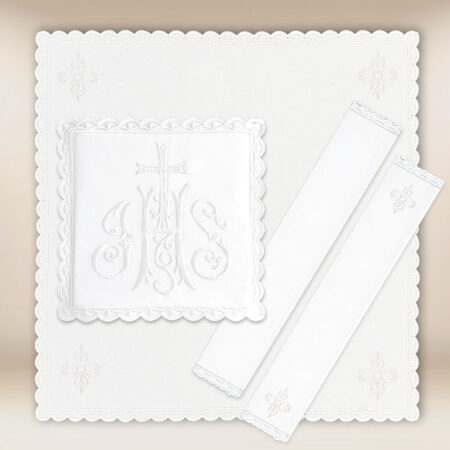 Linge de calice blanc