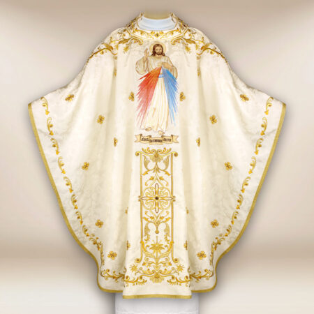 Chasuble brodée « Jésus, j'ai confiance en toi »