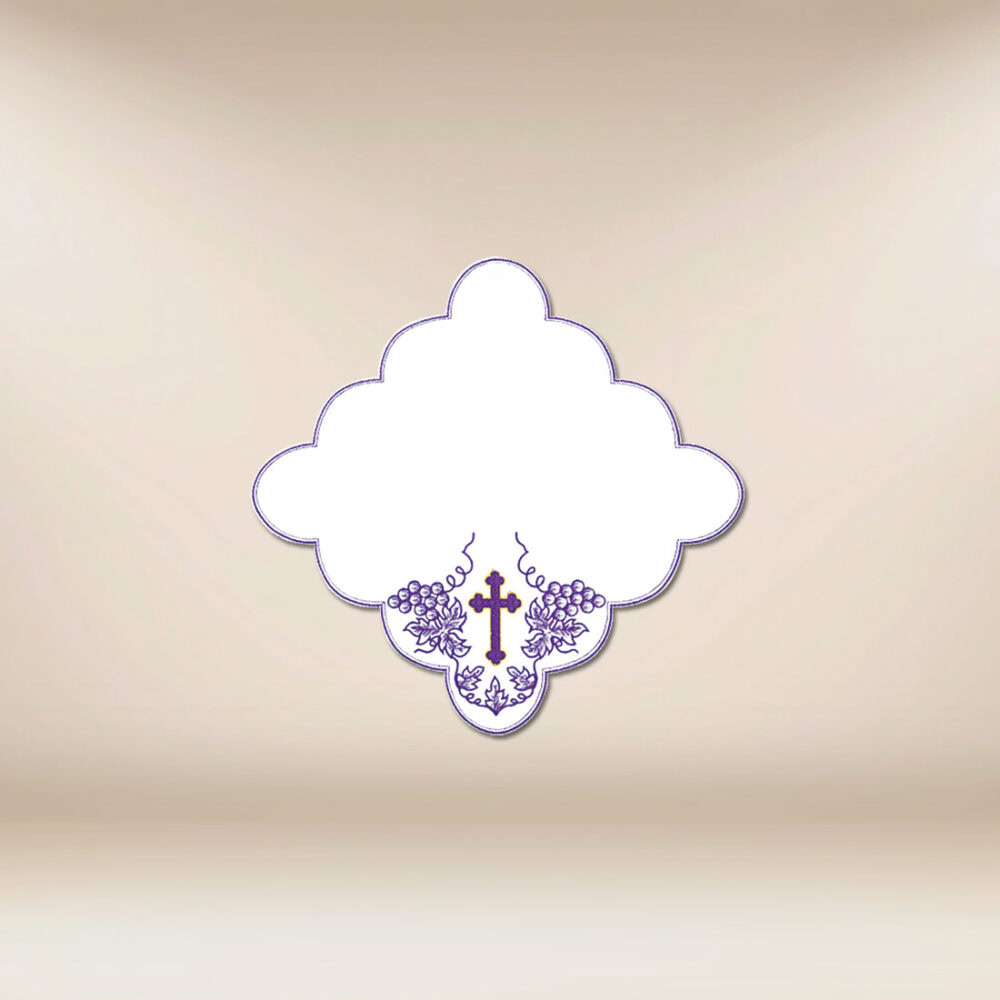 Serviette brodée de Carême