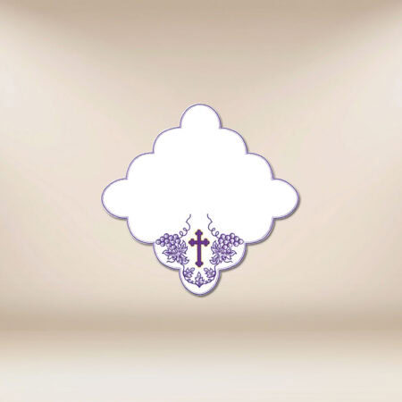 Serviette brodée de Carême