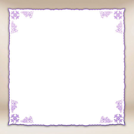 Serviette brodée de Carême