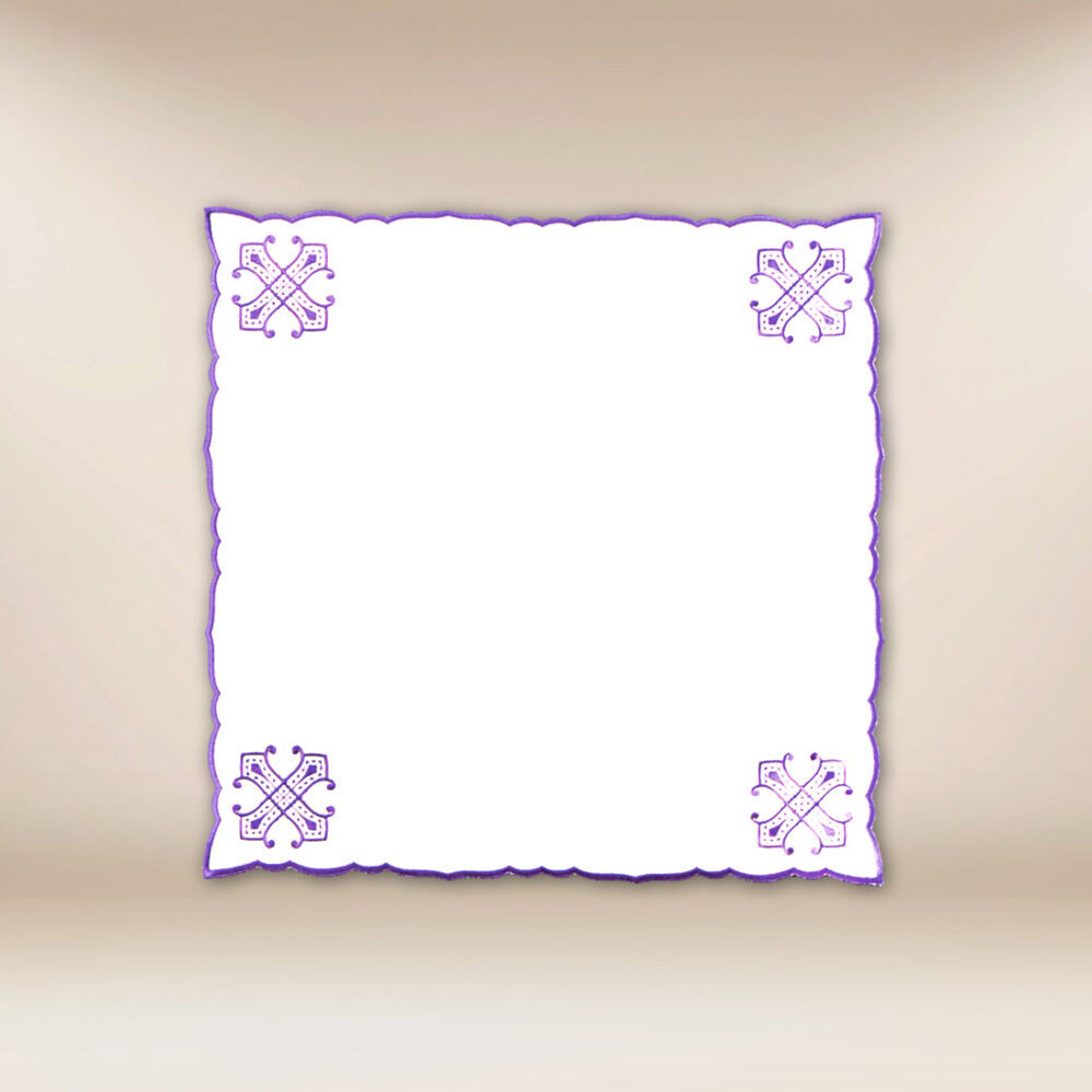 Serviette brodée de Carême