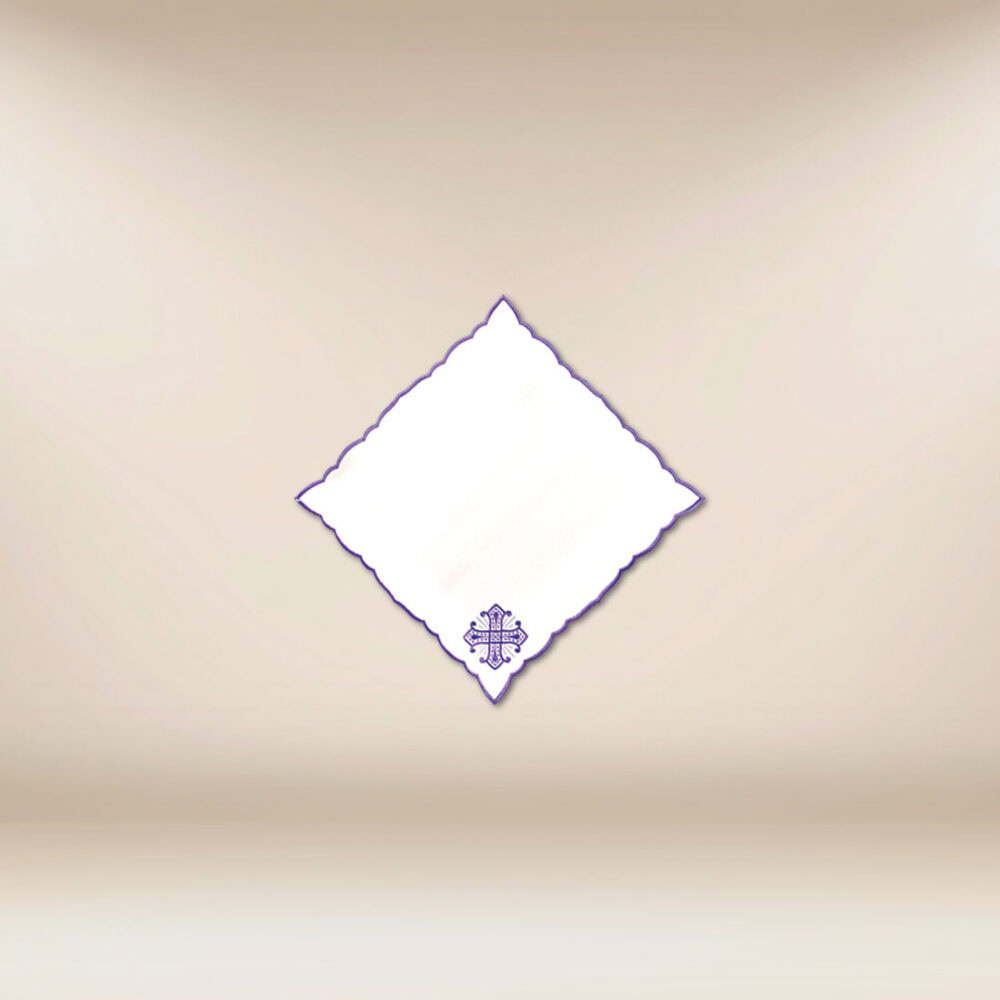 Serviette brodée de Carême